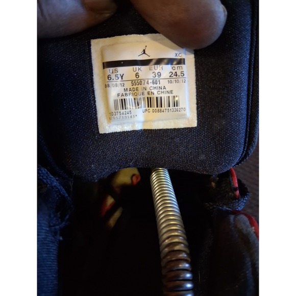 NIKE Shoes Women's 8 Youth 6.5 Air Jordan 1 Retro 97 TXT Gym Red‎ 555074-601 - Picture 8 of 8